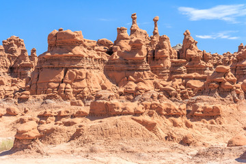 Fototapeta premium Hoodoo Rock pinnacles in Goblin Valley State Park, Utah, USA