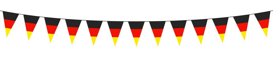 Banner. Garlands, Wimpel. Schwarz, rot, gelb. (3) 