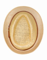 straw hat isolated on a white background
