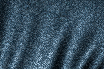 Closeup dark blue leather texture. leather background. and  leather surface. for design with copy space for text or image.