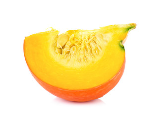 Slice pumpkin isolated