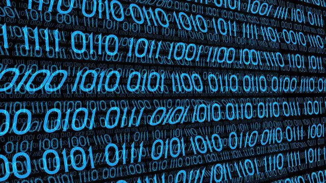 Binary coding conception motion graphic