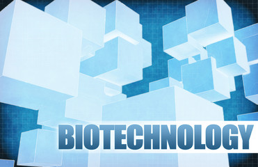 Biotechnology on Futuristic Abstract