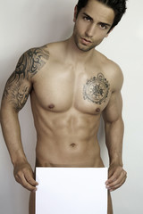Fototapeta premium young naked sexy man posing 