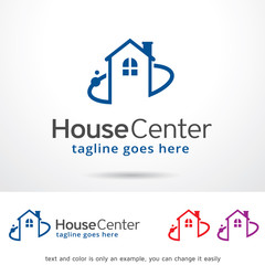 House Center Logo Template Design Vector