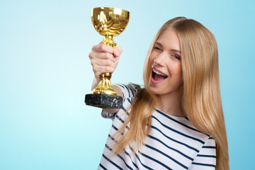 Woman with a golden cup