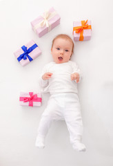 Fototapeta na wymiar first birthday for 1 baby