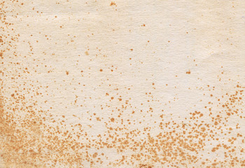 Vintage paper texture with old spots. Abstract background. 