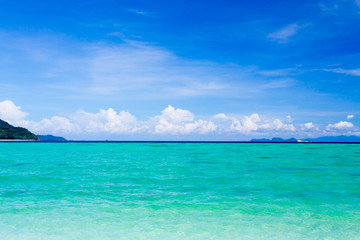 tropical sea  and blue sky