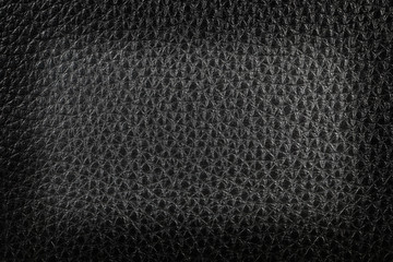 Design on black leather for pattern and background