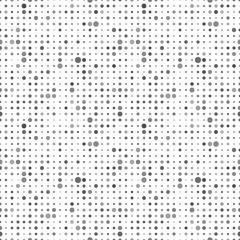 Gardinen Graue Punkte auf weißem, abstraktem, nahtlosem Muster © EvgeniyBobrov