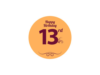Happy Birthday vintage logo