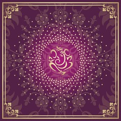 Ganesha, wedding card, royal Rajasthan, India