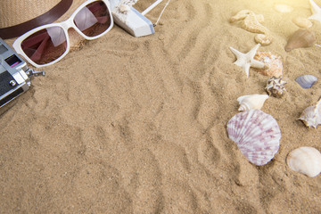 Fototapeta na wymiar Summer vacation,beach accessories