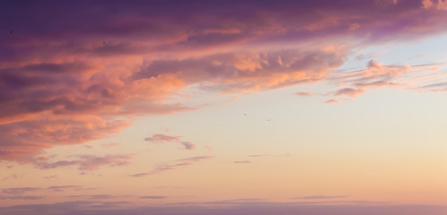 Obraz premium sky clouds pastel tones, morning evening sunset sunrise