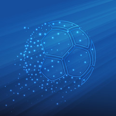 Abstract soccer ball