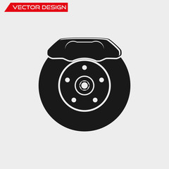 Brake disc and caliper icon