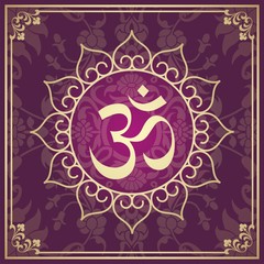 aum syllable, paisley design , Hinduism, India