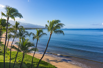 Naklejka premium Sugar Beach Kihei Maui Hawaii USA