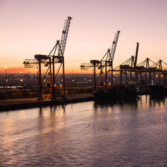 Obraz premium Cargo sea port, Casablanca, Marocco