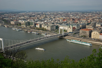 Fototapeta na wymiar River Danube in Budapest Hungary 10