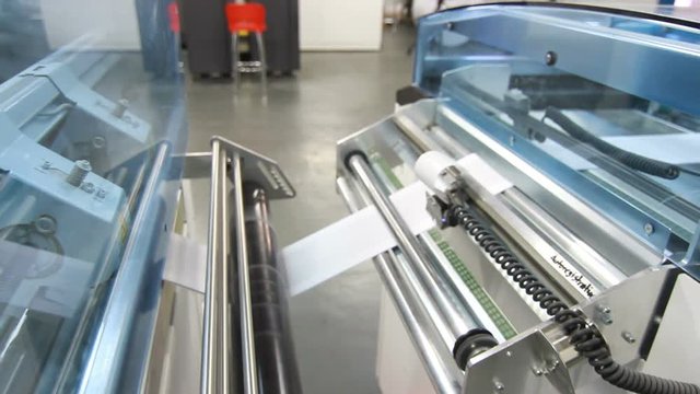 Book digital printer operating