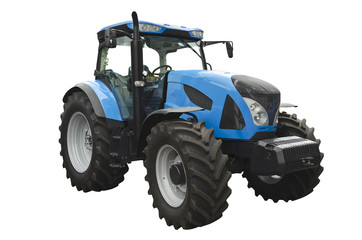 Agricultural tractor isolated on a white background