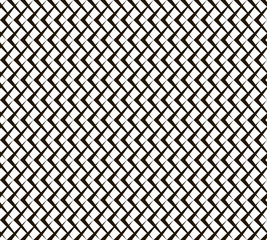 Seamless black and white pattern of arrow shaped elements