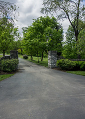 Fototapeta premium Stone Entry Fence