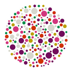 abstract colorful circle background vector illustration abstract color halftone circle