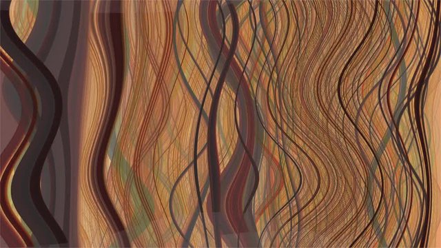 Abstracto de rizos que ondean en tonos ocres o marrones
