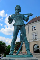 Old Hungarian soldier statue, Budapest, Hungary