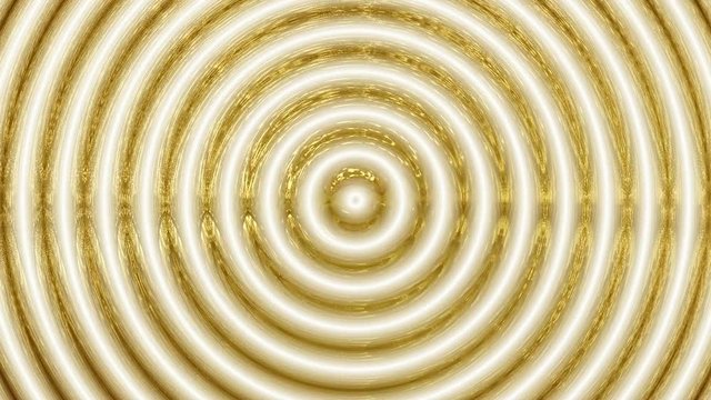 Fluido de Circulos Concentricos de Oro y Marfil