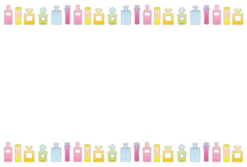 Background : Various perfume bottles