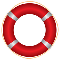 Vector illustration of a life belt.
