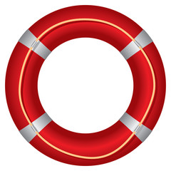 Vector illustration of a life belt.