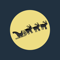 Santa Claus sleigh deer