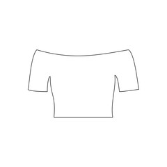 T-shirt top illustration.