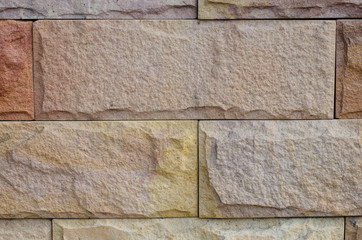 Rough Texture of Stone Brick Wall.