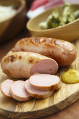 Fried sausages