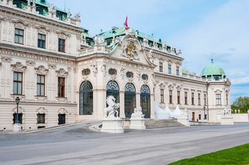 Naklejka premium Belvedere Park in Vienna, Austria
