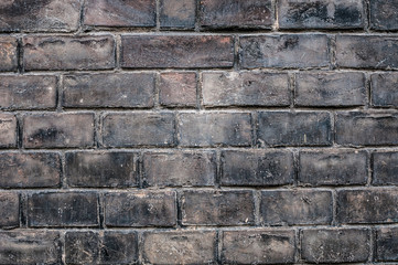 Black grunge brick wall background