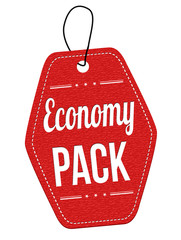 Economy pack label or price tag