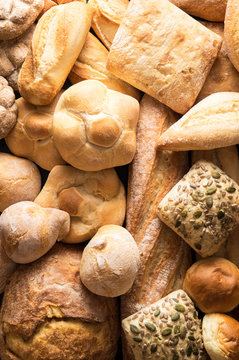texture di pane bianco verticale