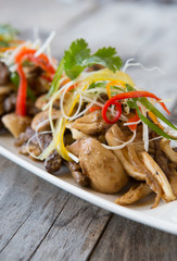 Asian mushroom snack