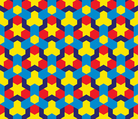 Fancy colorful decorative seamless geometric pattern