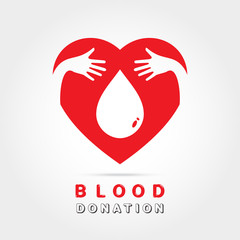 logotype blood donation