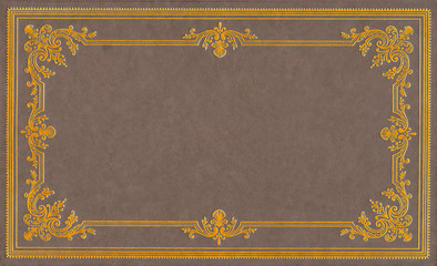 Light brown leather cover