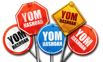 yom hashoah, 3D rendering, street signs