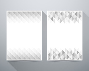 Abstract Background, Triangle Pattern, Magazine Poster Brochure